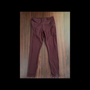 90 Degrees Leggings, Maroon